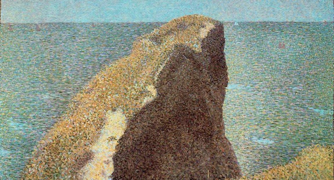 Georges Seurat, Le Bec du Hoc à Grandcamp, 1885