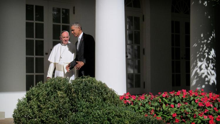 President Obama and Pope Francis in September 2015 / CNS photo