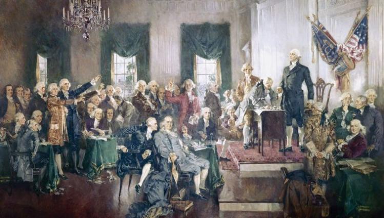 Howard Chandler Christy, "Signing of the Constitution," 1940; courtesy Art Architect Of The Capitol