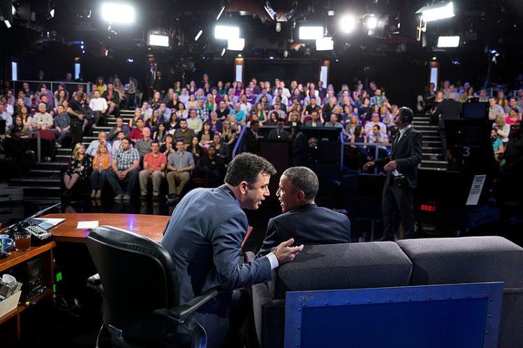 Jimmy Kimmel & Pres. Obama 2015 / Wikimedia