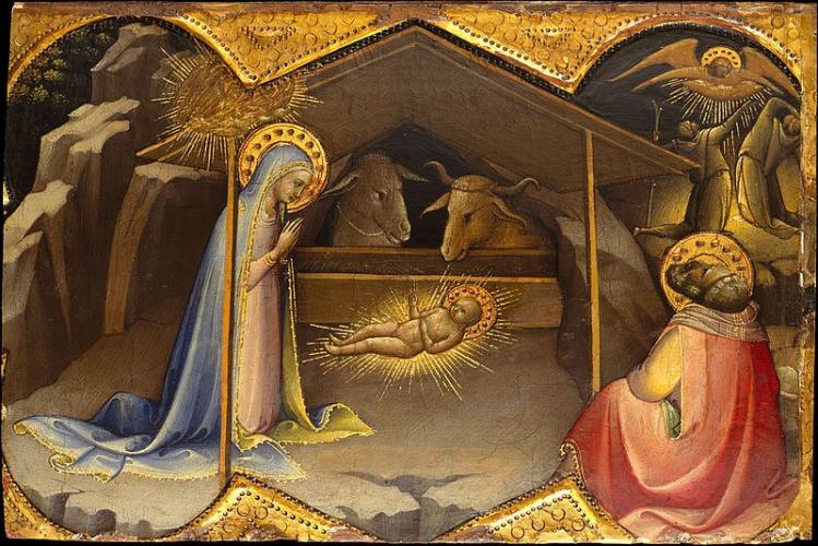 The Nativity - Lorenzo Monaco  / The Metropolitan Museum of Art & Wikimedia