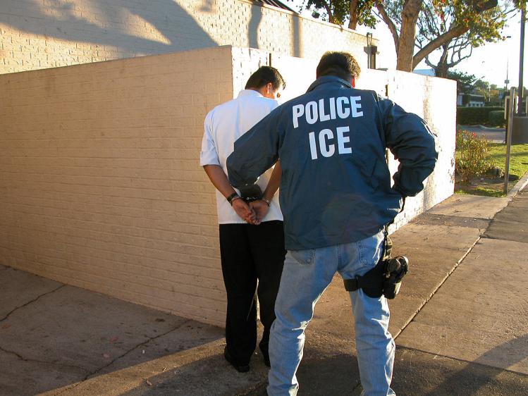 An ICE arrest