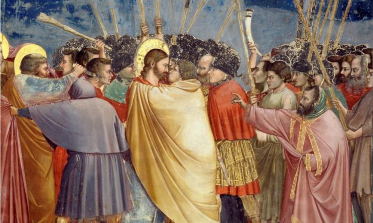 Giotto, The Arrest of Christ (Kiss of Judas), circa 1305